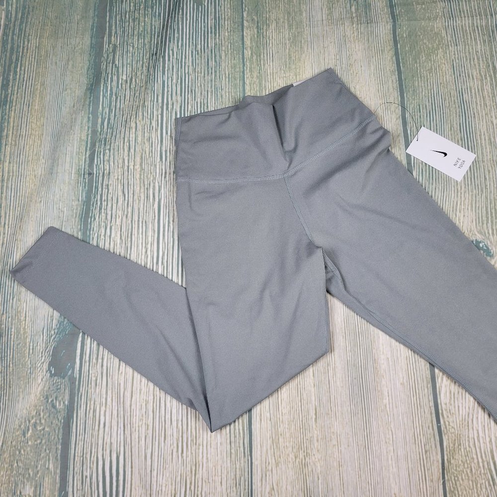New NIKE grey high rise yoga 7/8 tights